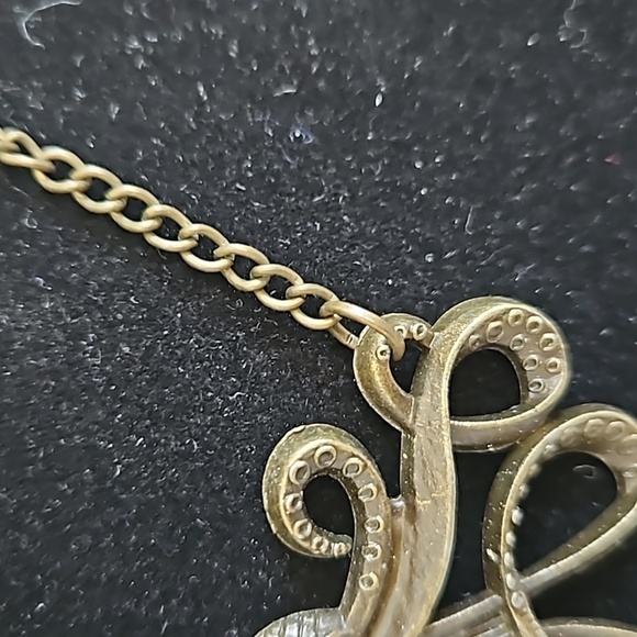 OCTOPUS Bronze Tone 24" Necklace - Picture 3 of 4
